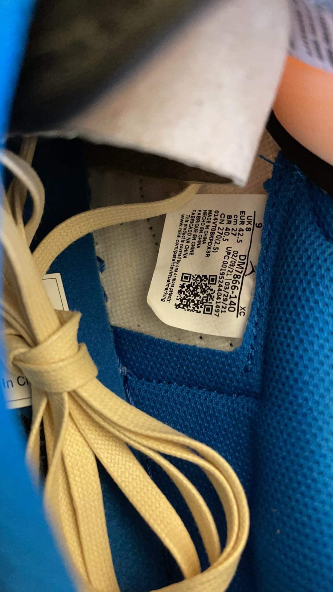 Jordan 1 Low OG Fragment x Cactus Jack size 9 DS