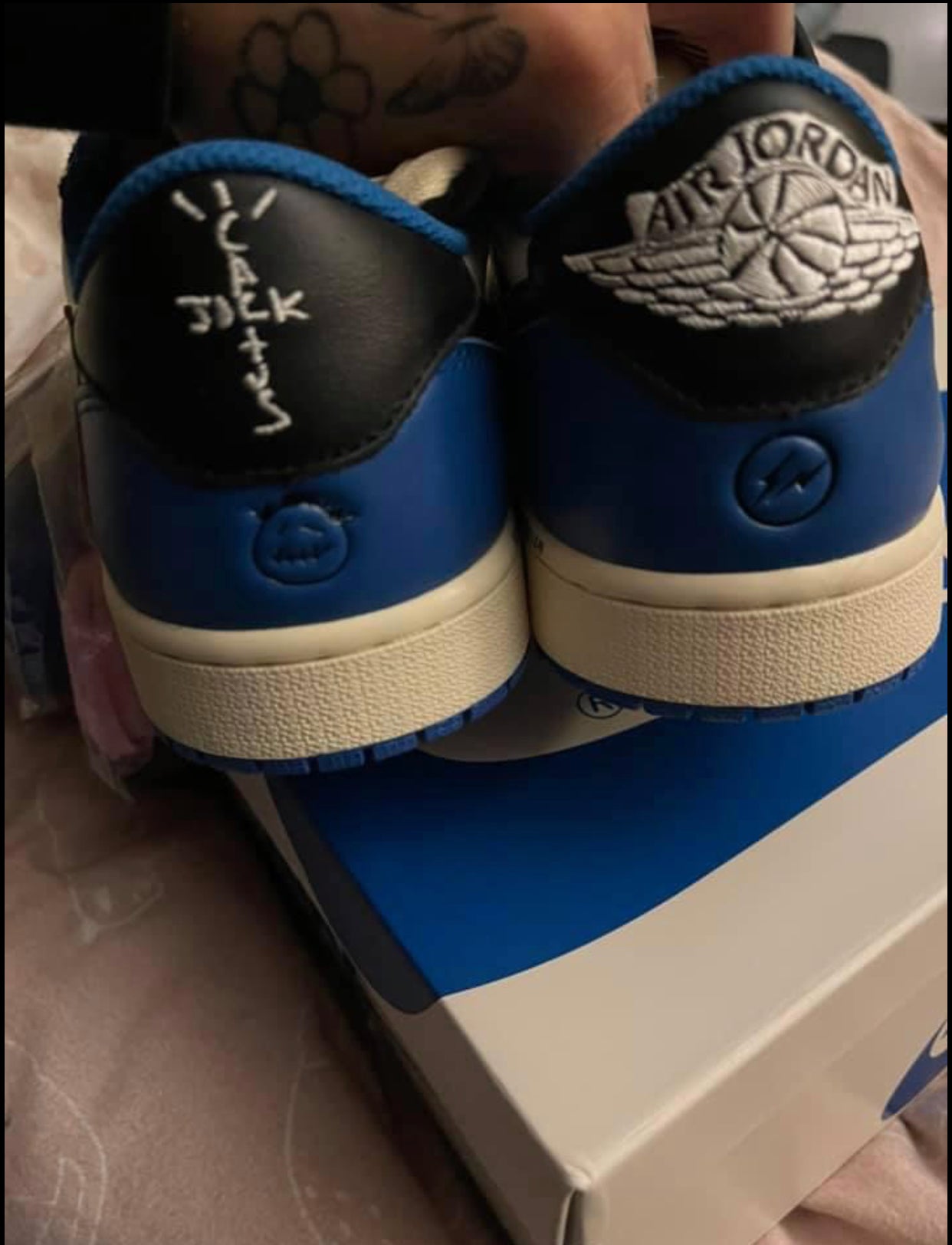 Jordan 1 Low OG Fragment x Cactus Jack size 9 DS