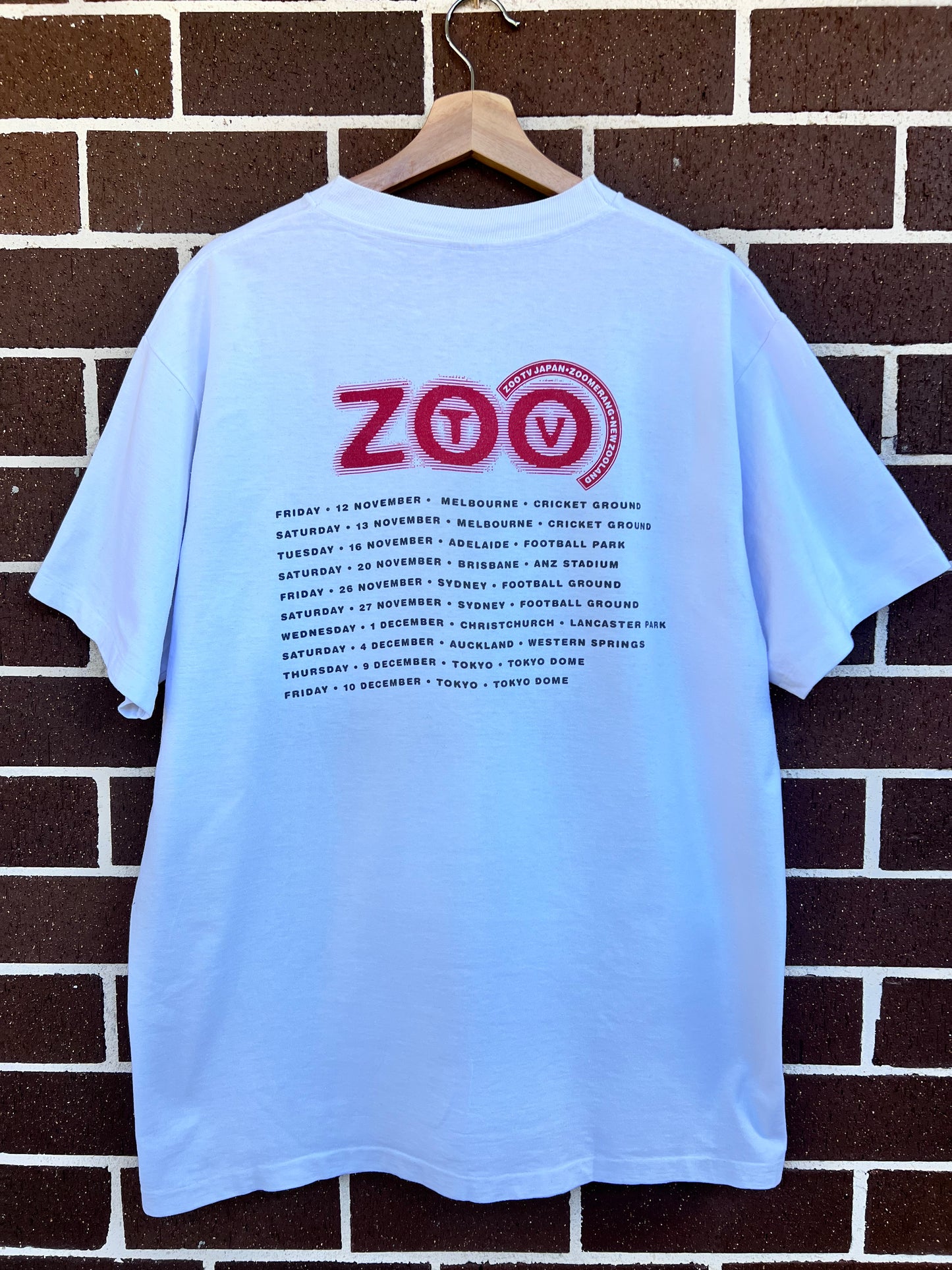 U2 Zooropa tour XL tee on Acme tag