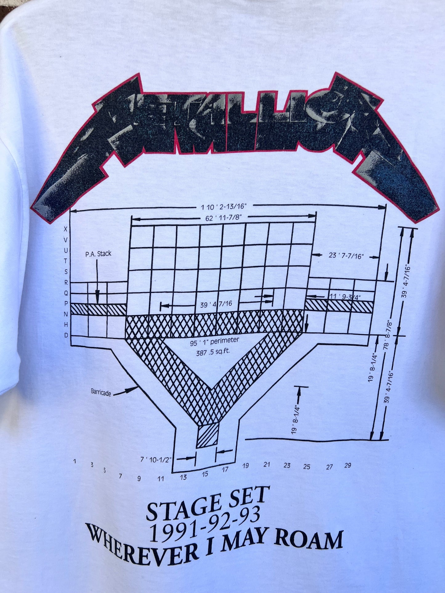Metallica 91-93 Wherever I may roam Large on Acme tag