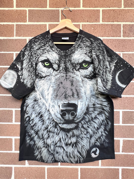 Wolf vintage Large on Liquid Blue tag
